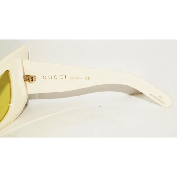 New Auth GUCCI Hollywood Forever Ivory Yellow Wing Mask Sunglasses GG0710S 003 main image 8